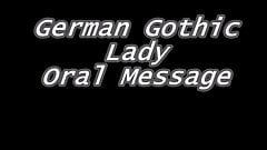 Deutsche Gothic Dame blasen message.mp4